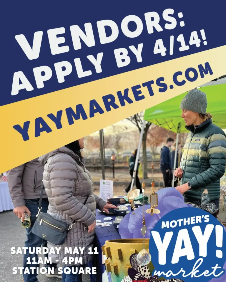 Mother's YAY! Market Call for Vendors Flier, Apply by 4/14